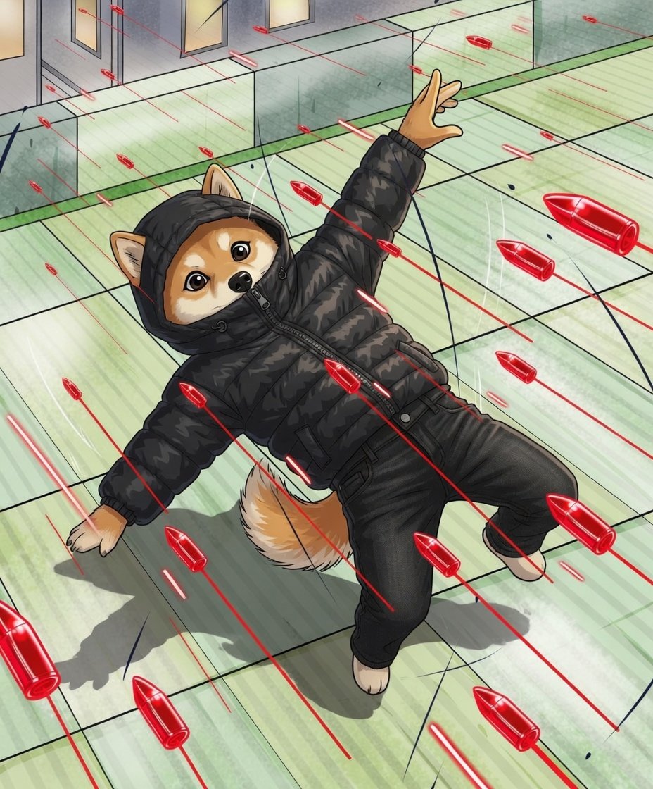 DogWifHood dodging the noise